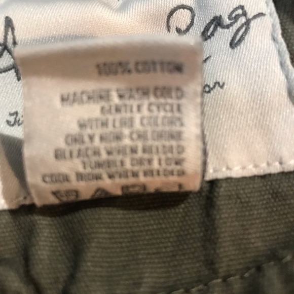 Loft Blouse Quarter Button Pockets White with Brown Polka Dots Size M - Picture 12 of 13